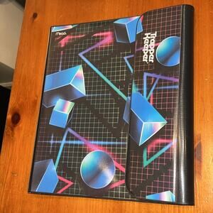 Mead Trapper Keeper with Geometric Design
